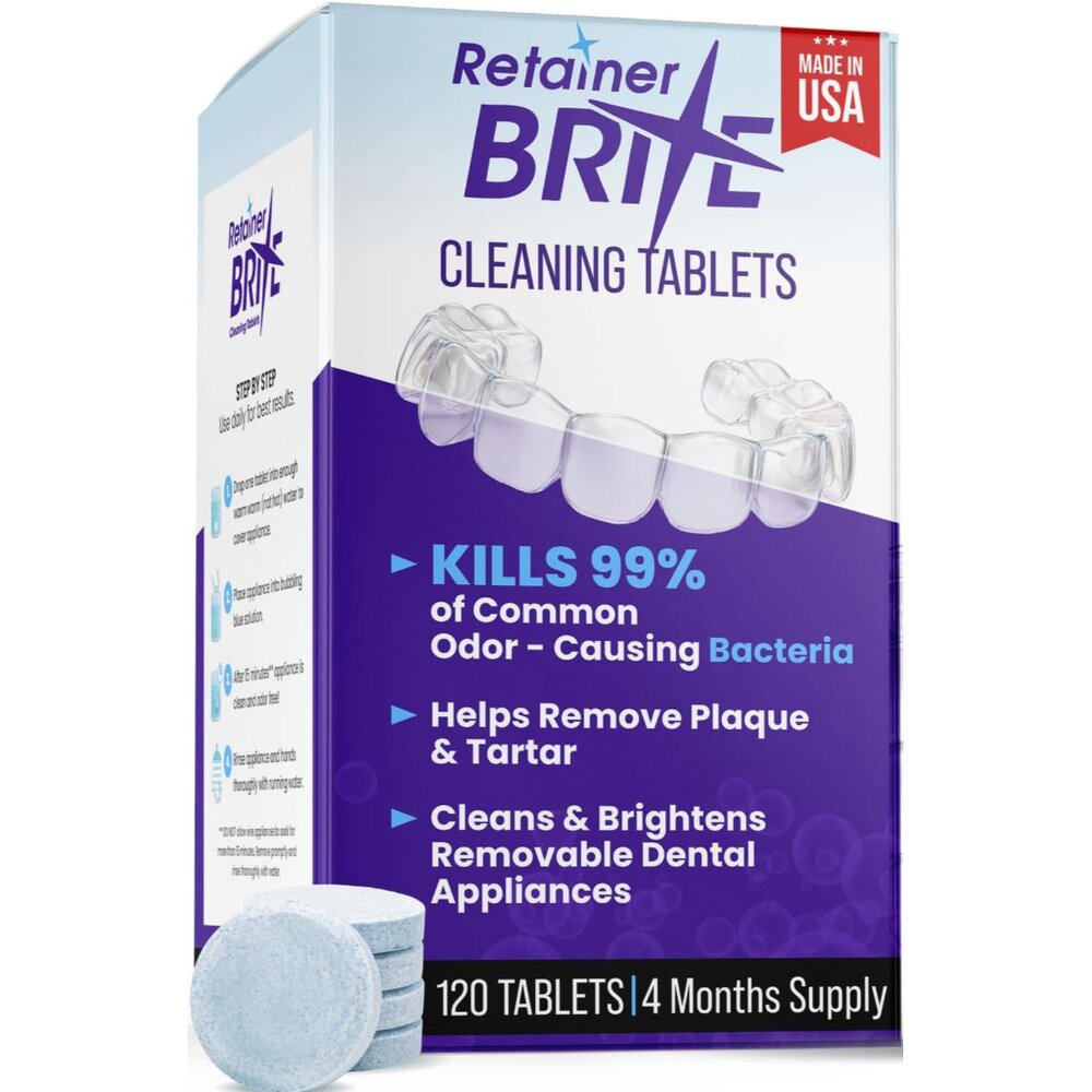 Retainer Cleaner Tablets for Ultrasonic Cleaners, Used for Cleaning Invisalign,